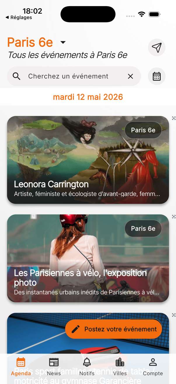 Aperçu de l'application Vivop